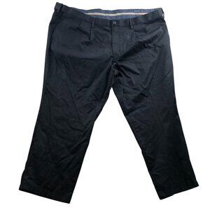Dockers Men's Flex Comfort Classic Black Pants 48x28  Straight Leg Casual